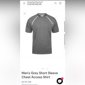 Comfy Chemo heather Grey Shirt extra Large nwot XL